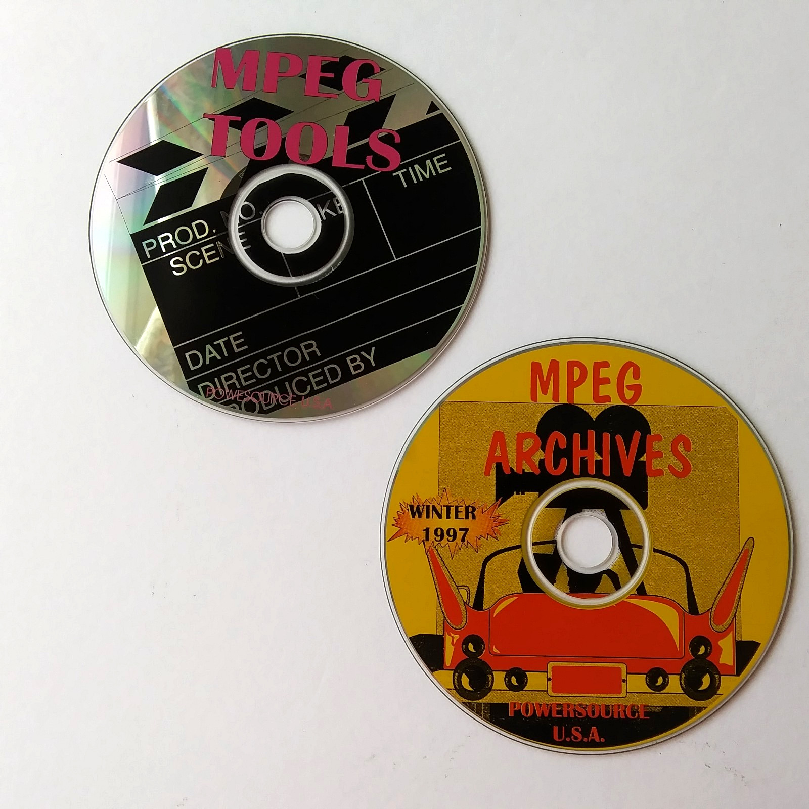 PowerSource MPEG Tools & MPEG Archives Winter 1997 CD-ROM Software Bundle PC