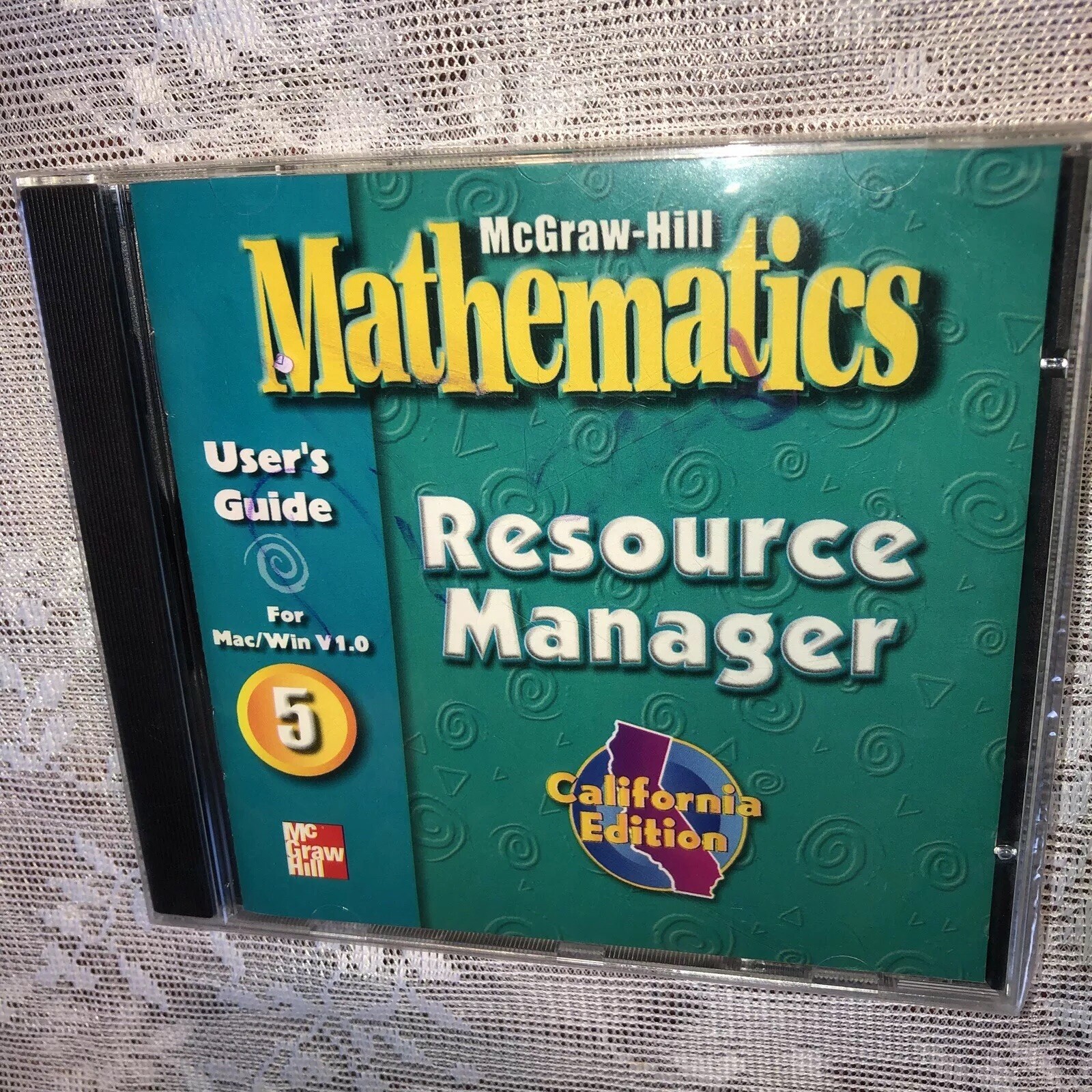 McGraw-Hill Mathematics: Resource Manager 5 PC MAC CD organize worksheets tests