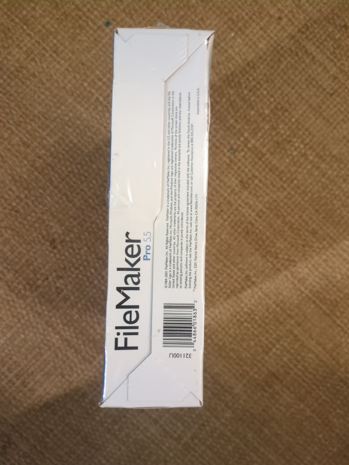 FileMaker Pro 5.5 for Windows95+ (Factory Sealed Retail Box) OEM vintage SW