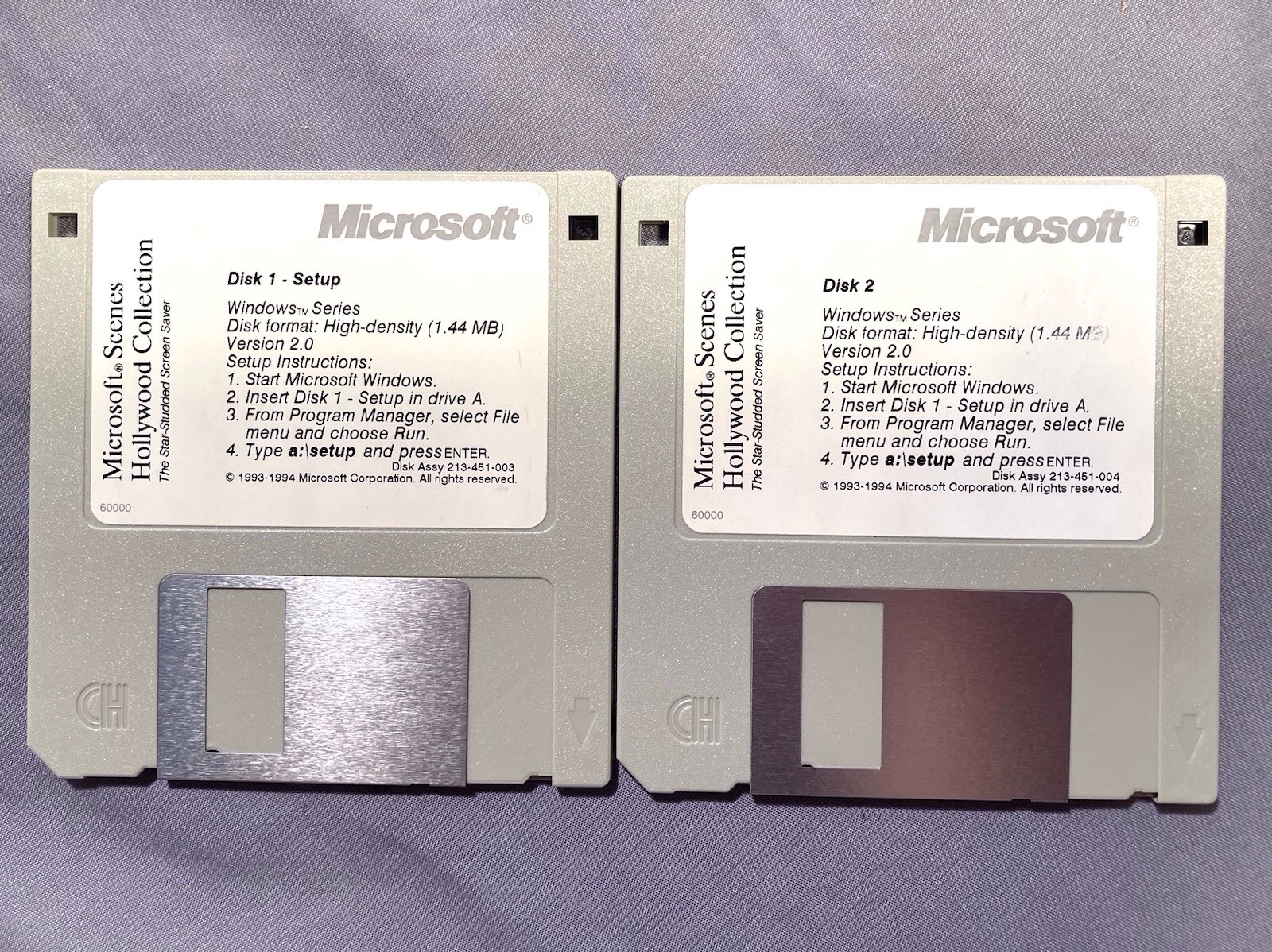 RARE Microsoft Scenes – Hollywood Collection The Star-Studded Screen Saver Disks