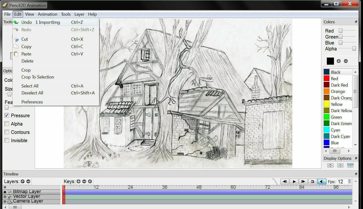 Pencil 2D Animation Studio Software Raster & Vector Workflow Graphics WINDOWS cd