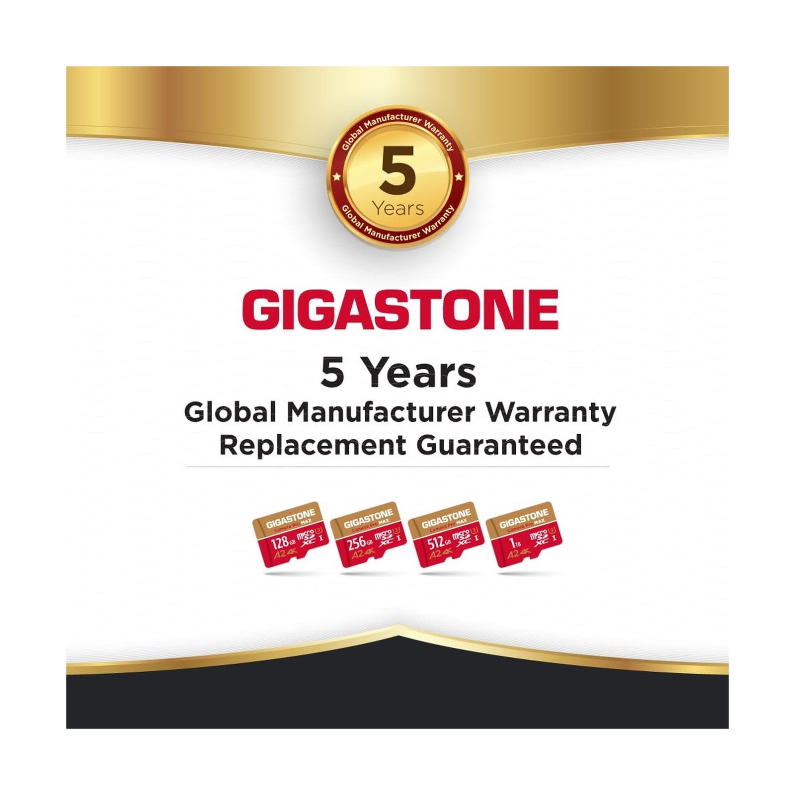 【5-Years Data Recovery】 GIGASTONE 512GB Micro SD Card, 4K Camera P