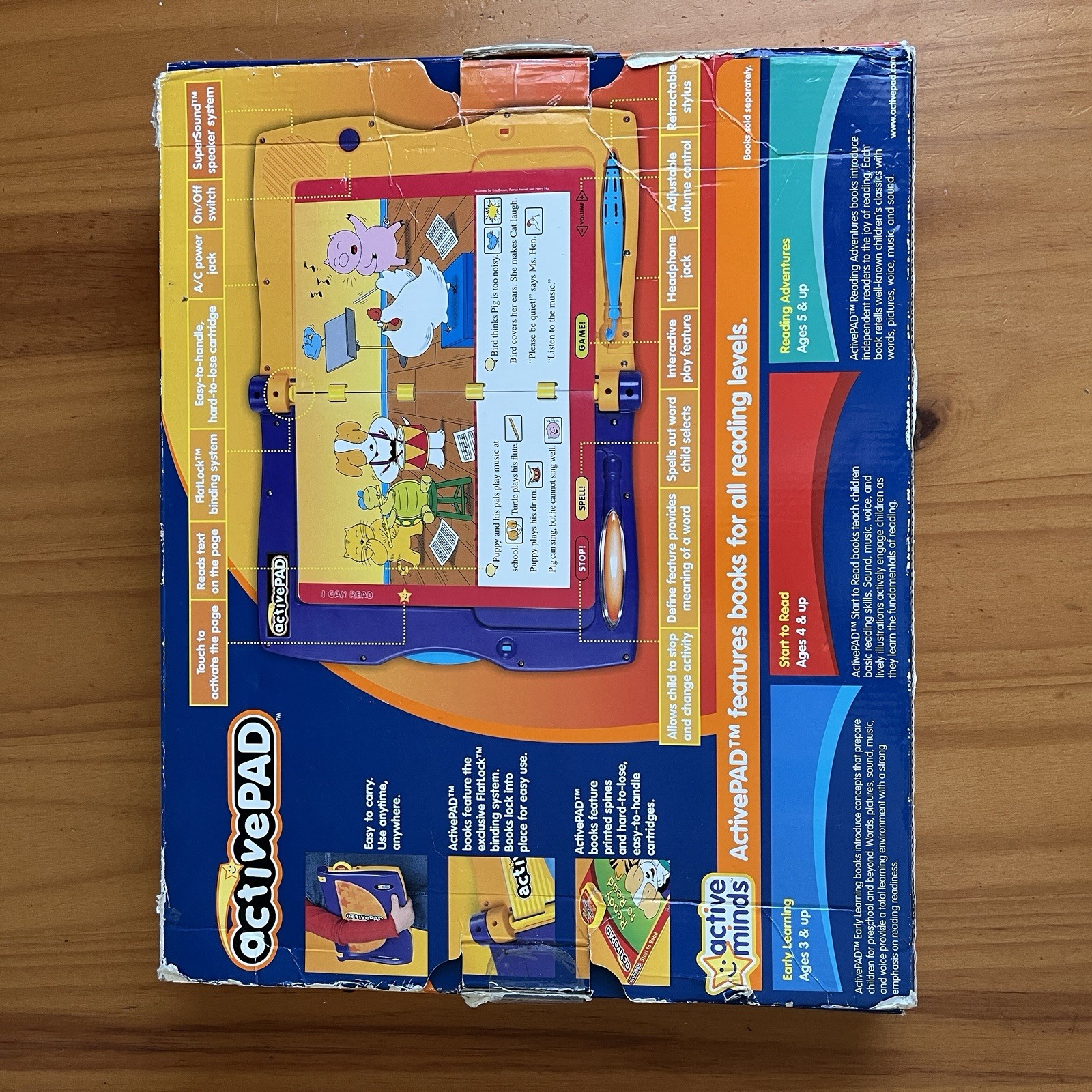 Active Minds ActivePAD 2003 W/ Original Box – Pad Only, No Books – Tested READ