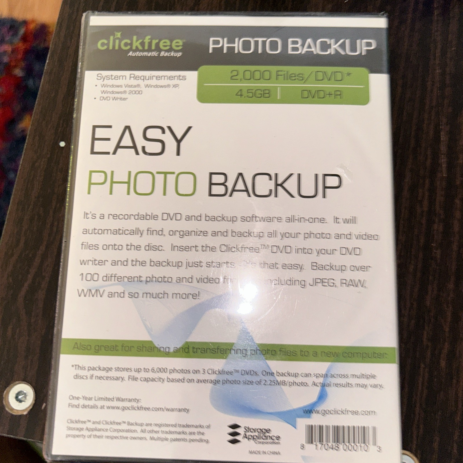 Clickfree Automatic Backup Easy Backup for Digital Photos And Videos