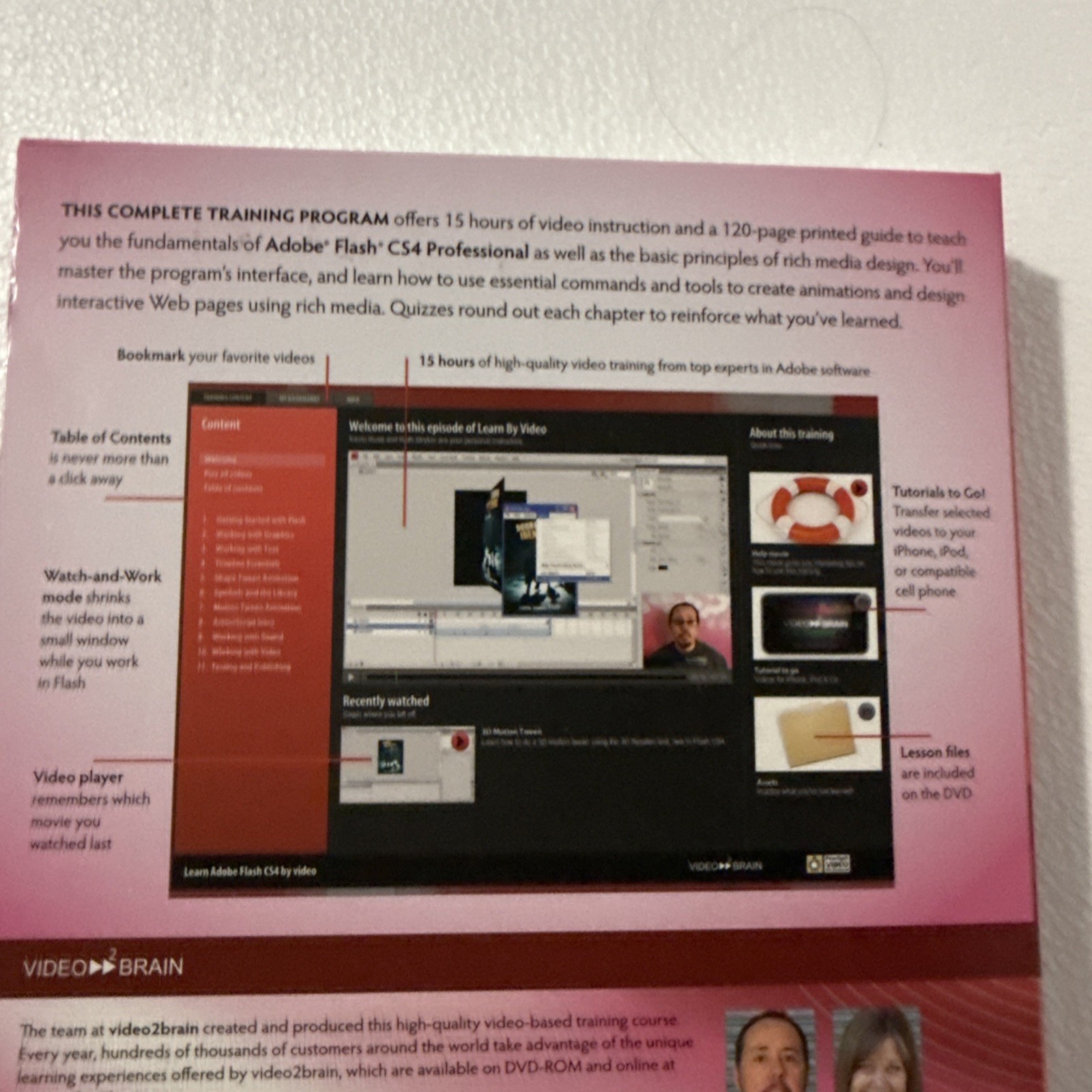 Adobe Flash CS4 Professional Learn By Video Plus Guidebook 2010 Digital Training