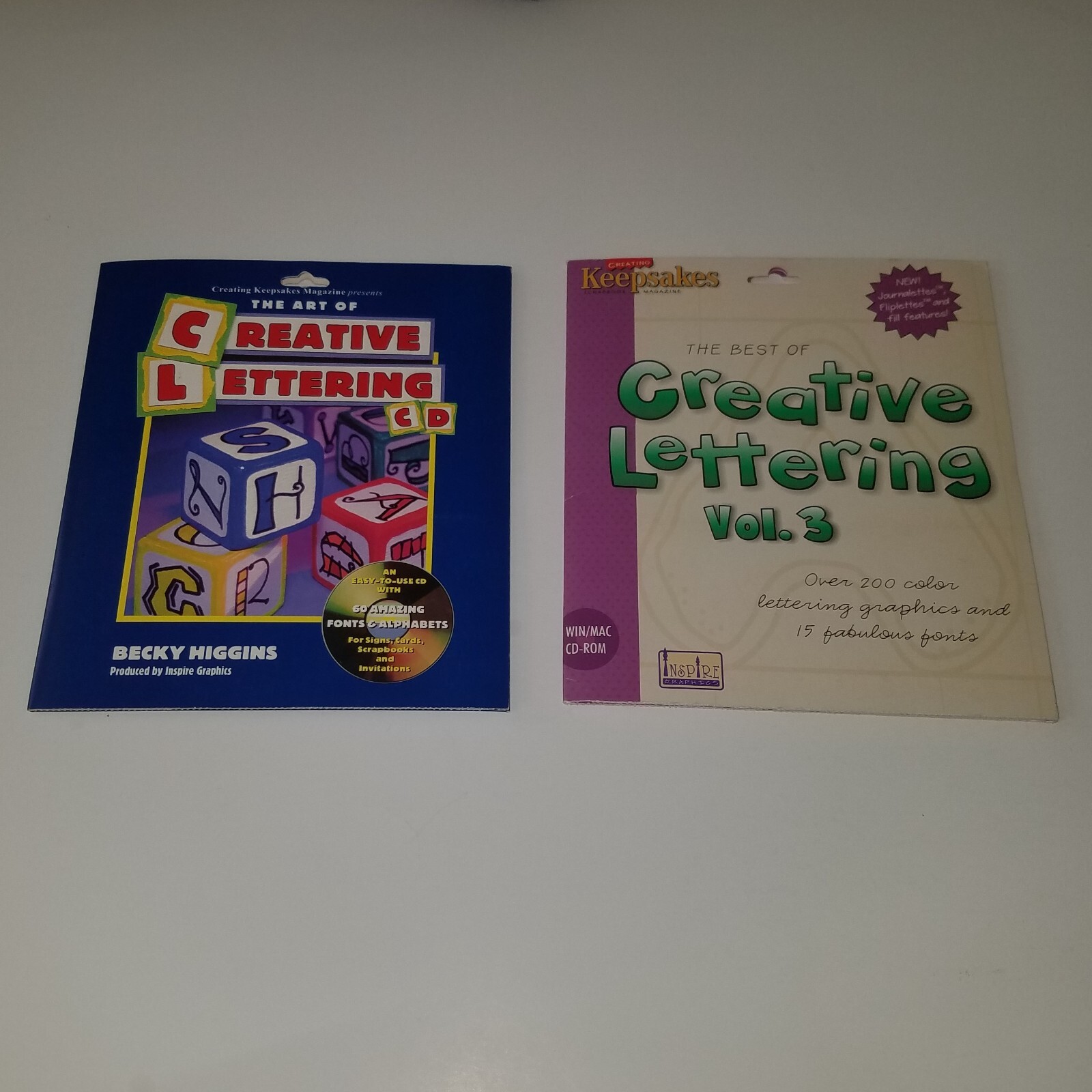 Creating Keepsakes Creative Lettering Win/Mac CD-ROM Lot Sports Outdoors Fonts