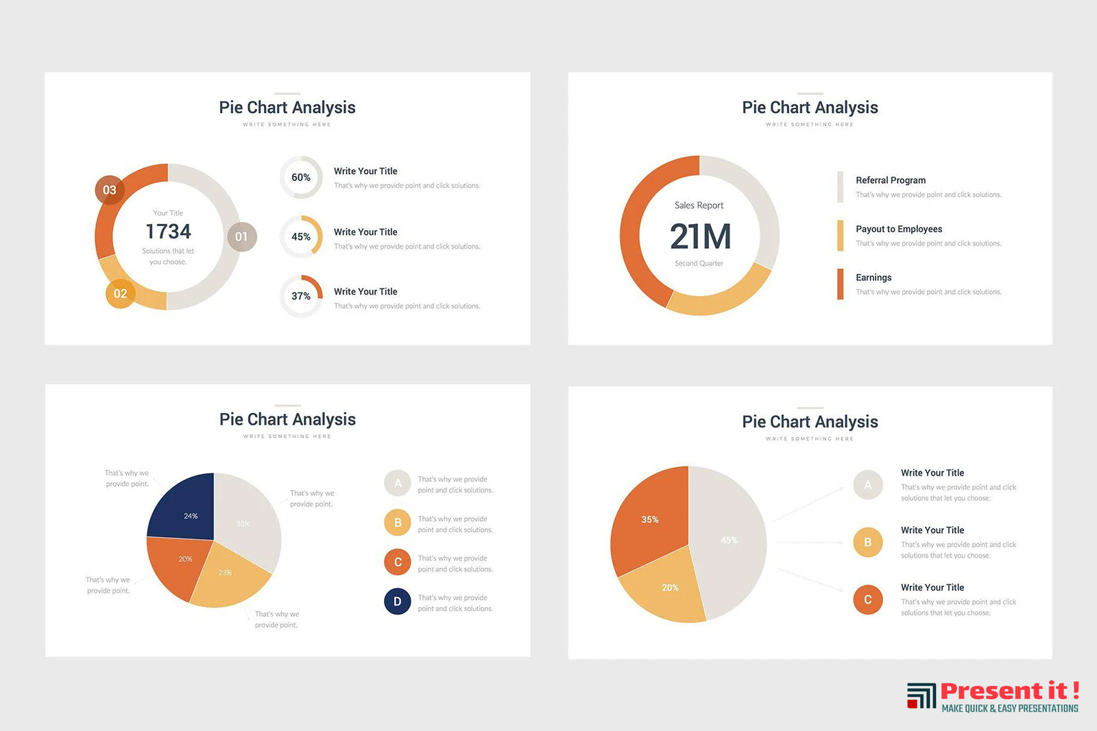 Pie Charts Infographic Templates