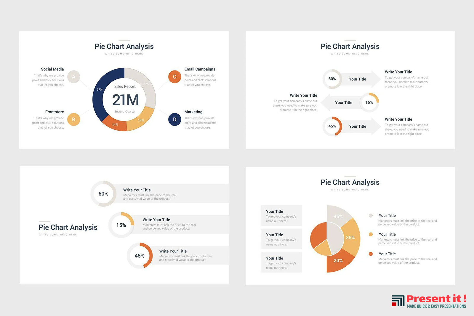 Pie Charts Infographic Templates