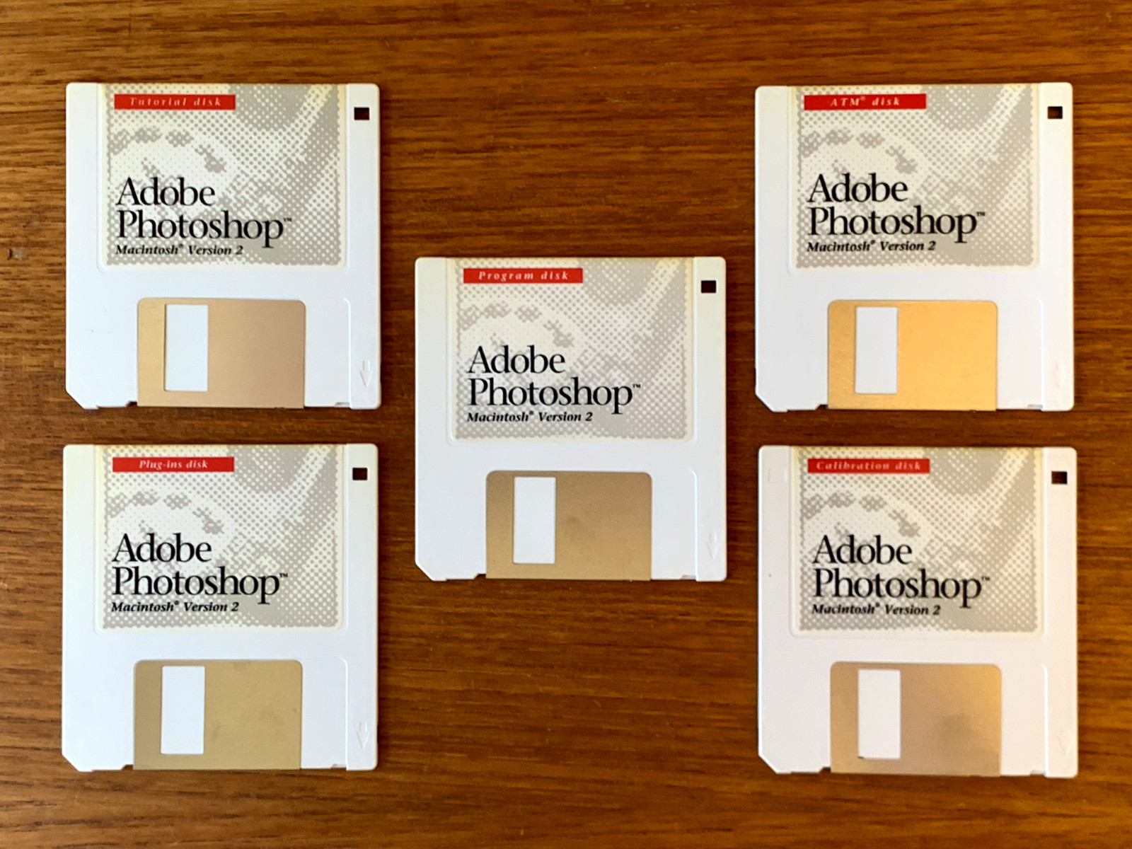  RARE 1989 Adobe Photoshop 2.0 Vintage Apple Macintosh Computer Software Disks