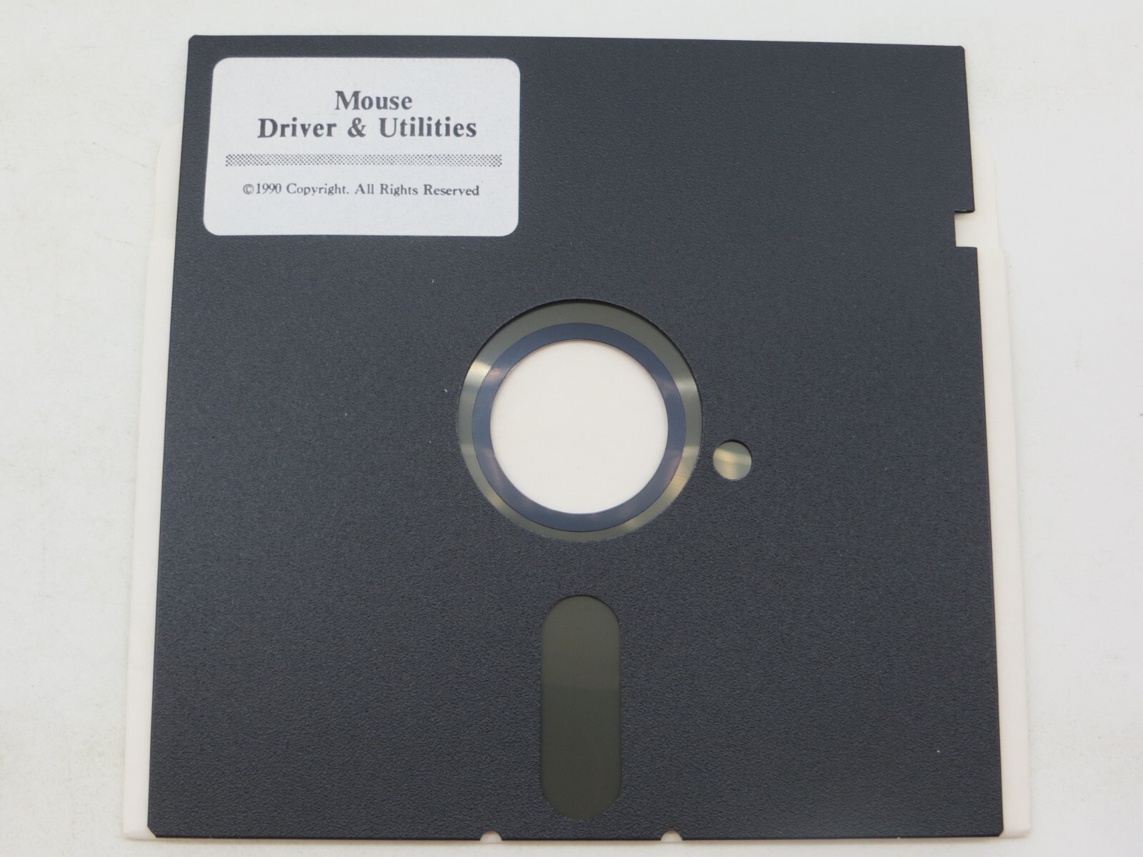 Mouse Driver & Utilities 5.25″ Floppy Disk 1990 computer disc vintage