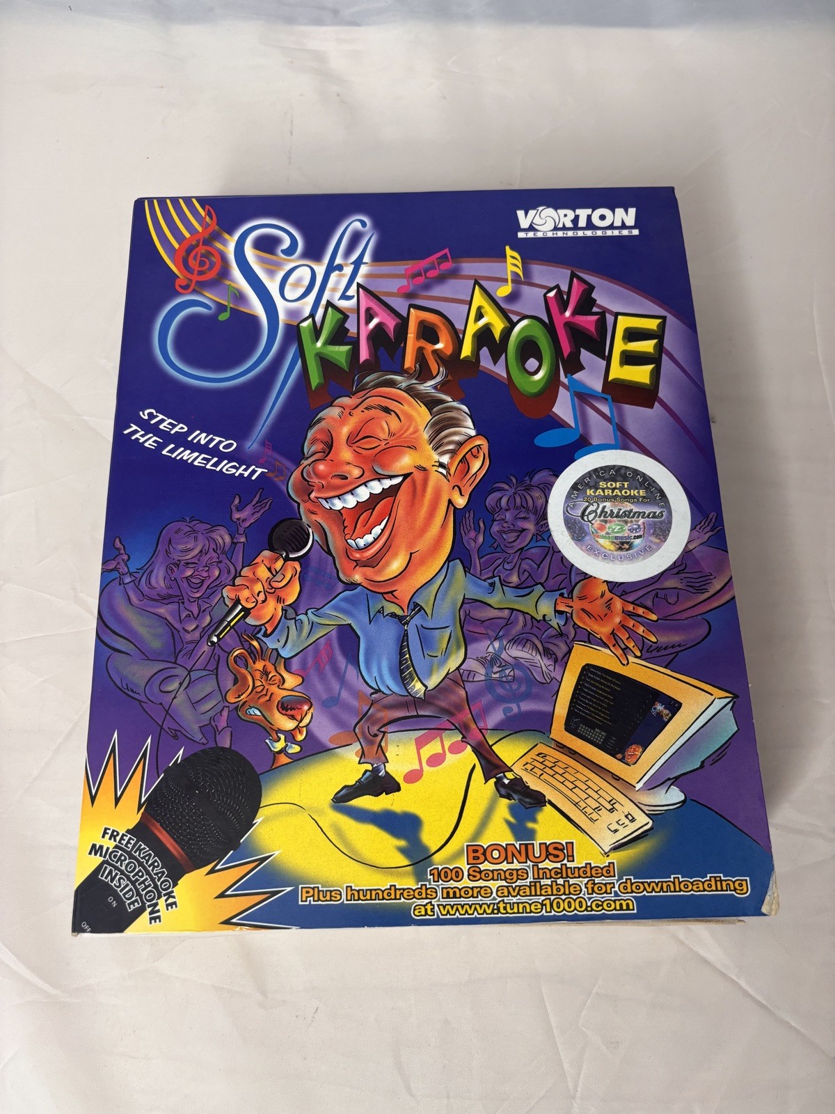 Soft Karaoke Entertainment Microphone And Cd-Rom 1998 Vorton Technologies