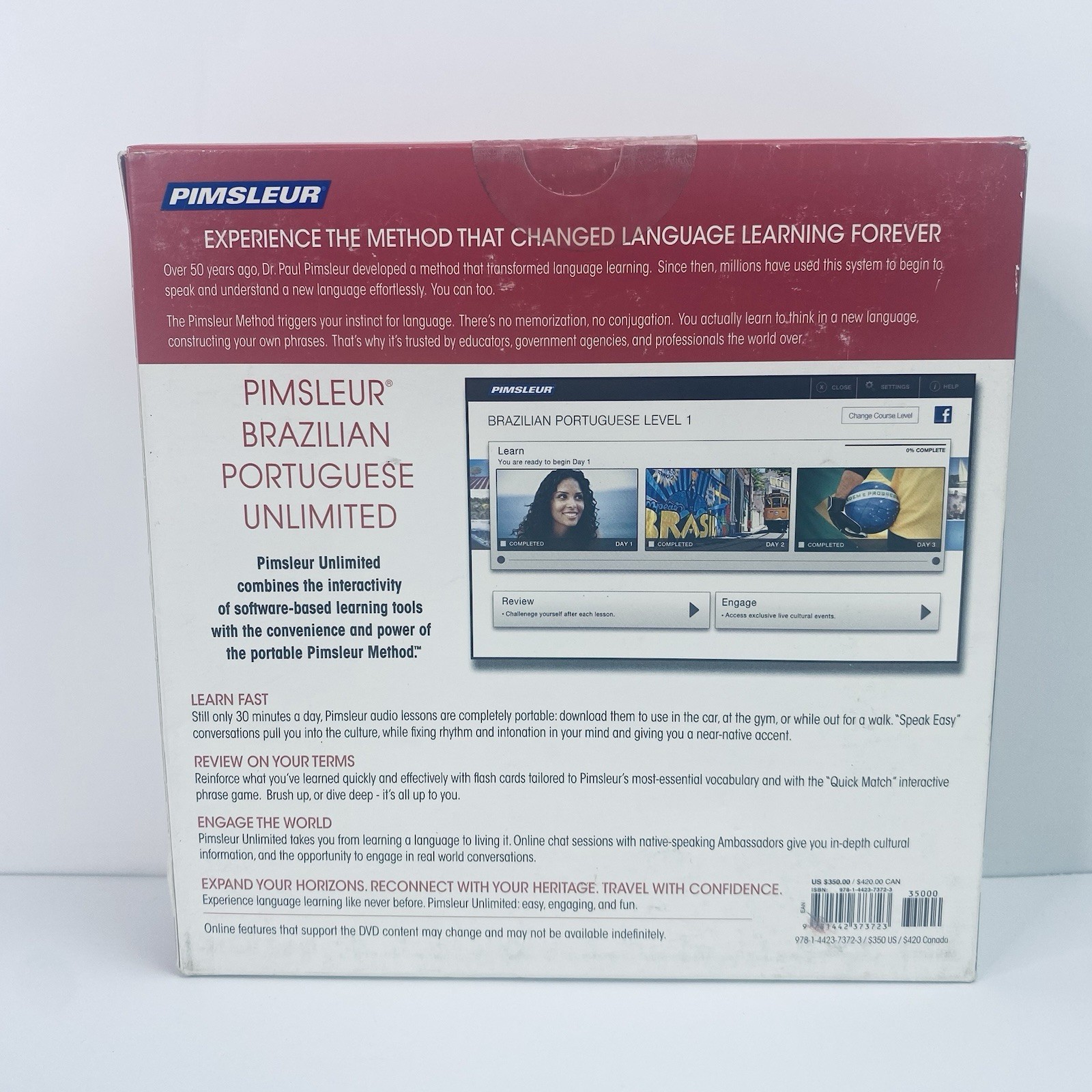 Pimsleur Brazilian Portuguese Unlimited Levels 1-3 PC Language Learning Software
