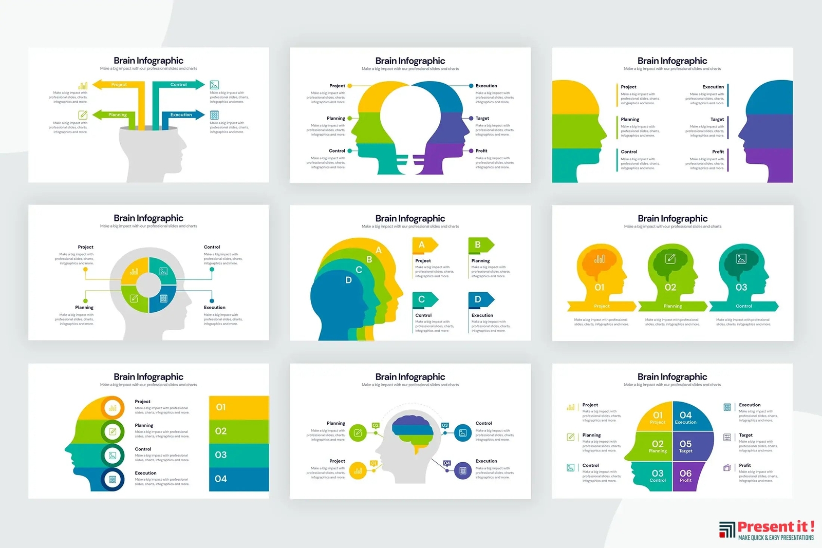 Brain Power Infographic Template