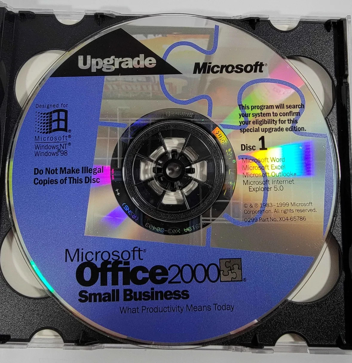 Microsoft Office 2000 Small Business Word Excel Outlook Publisher English w/ Key
