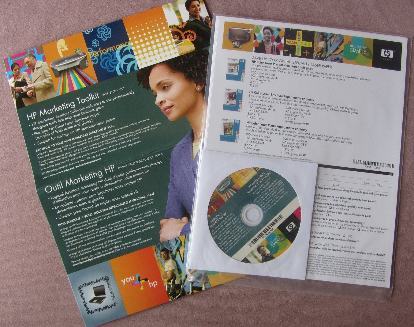 Original HP Marketing Toolkit Assistant Software New in Pkg w CD + Paper 2021