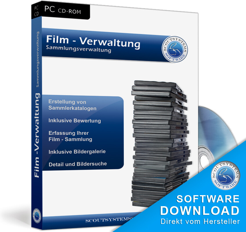 DVD movies, Bluray, VHS, narrow film film management, archiving program, software