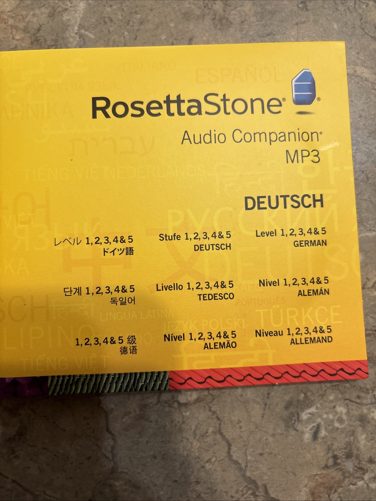 Rosetta Stone Deutsch Totale German Language Course Levels 1-5, MP3 Headphones