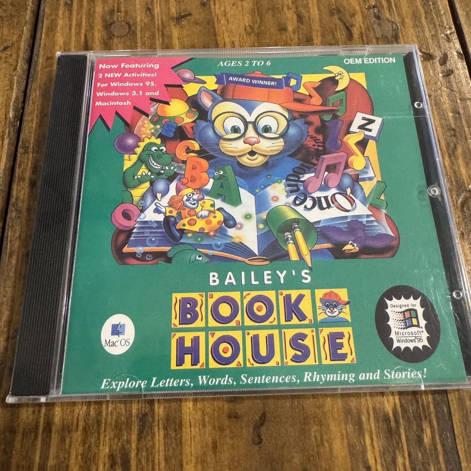 Bailey’s Book House MAC OS Windows 95 OEM Edition Rare Vintage New Sealed
