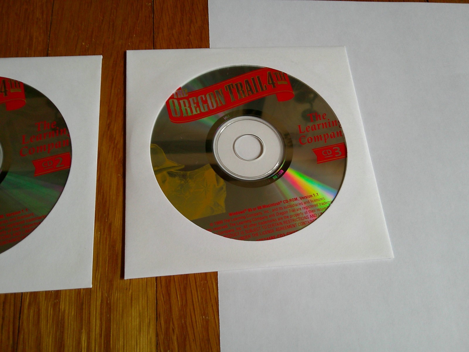 The Oregon Trail 4th Edition The Learning Company for PC – 3 CD ROM set 1999