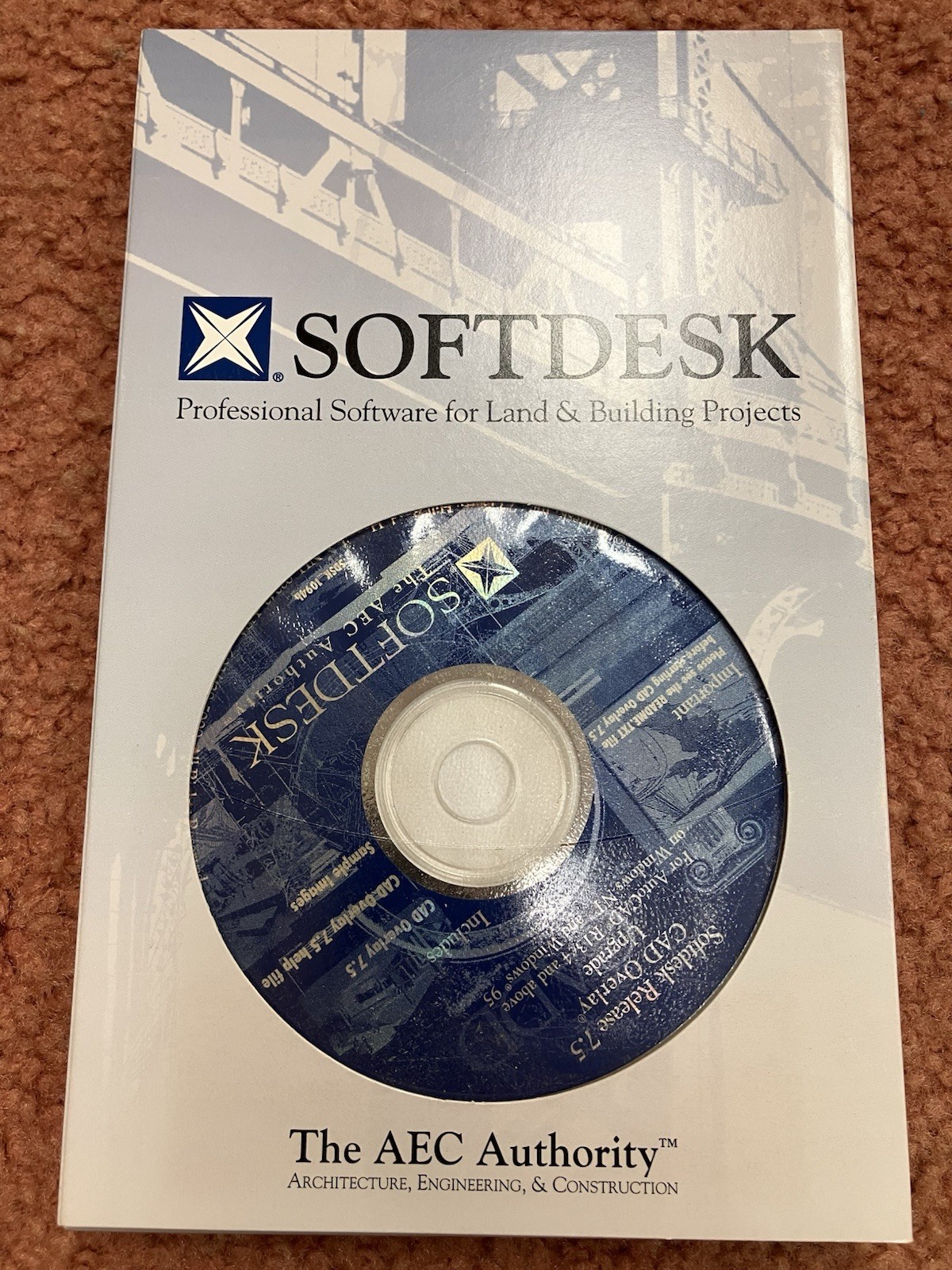 AUTODESK SOFTDESK R 7.5 CAD OVERLAY FOR AUTOCAD R13 C4 AND UP / DISK + GUIDE