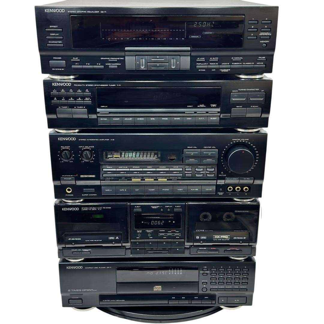 ROXY J5 KENWOOD T-7i GE-7i A-5i DP-7i X-7i Hi-Fi Stereo System Set Vintage Japan
