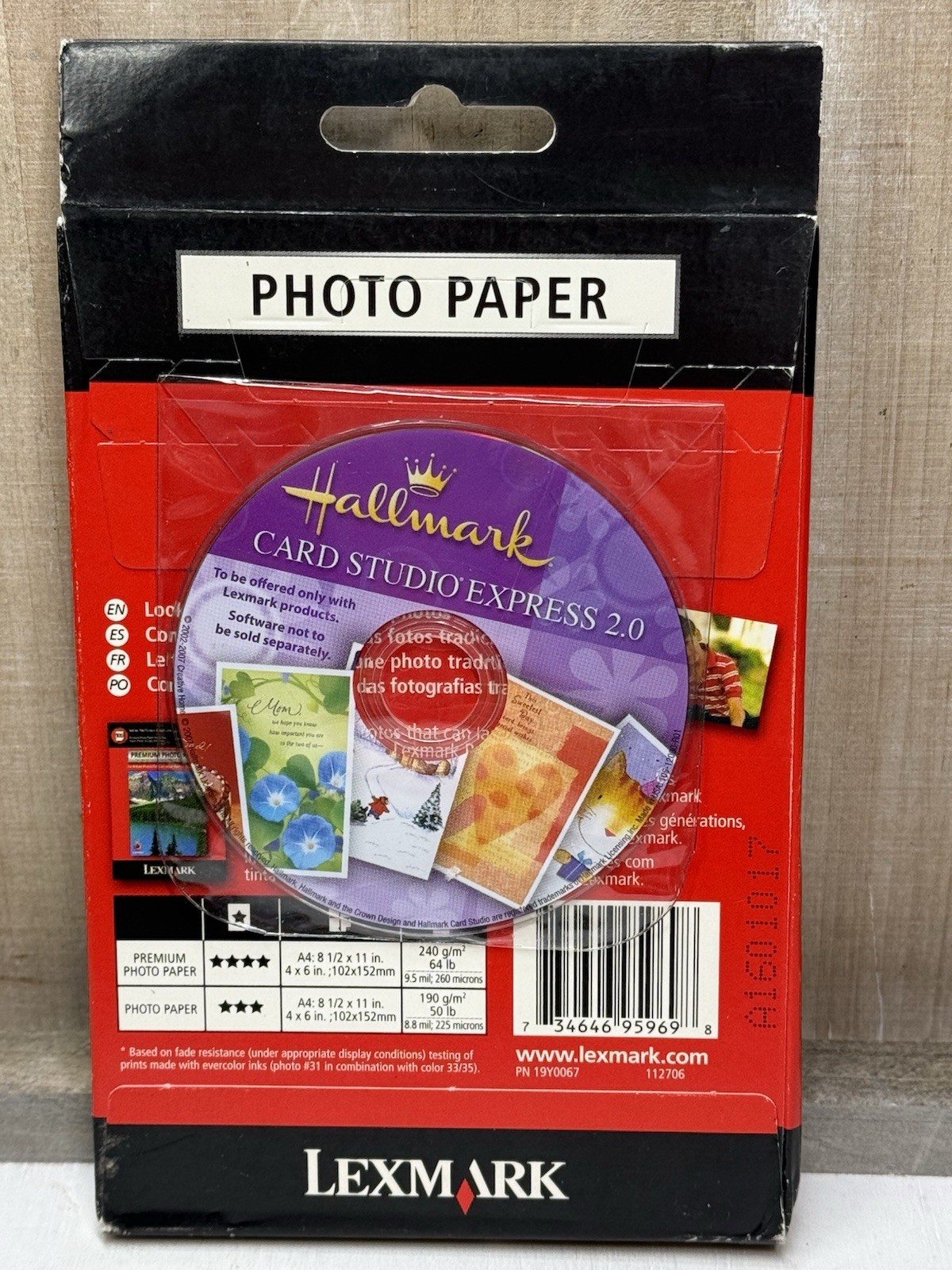 2007 Hallmark Card Studio 2.0 CD-ROM Software + 50 Sheets Photo Paper NEW SEALED