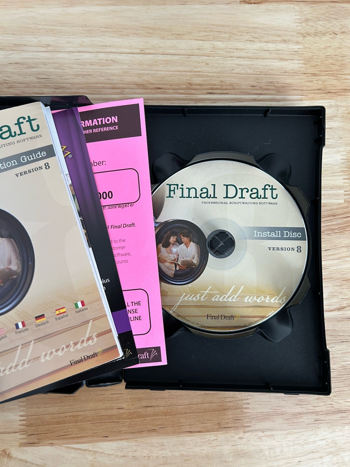Final Draft Professional Scriptwriting Software Version 8 MAC Windows PC CD 2009