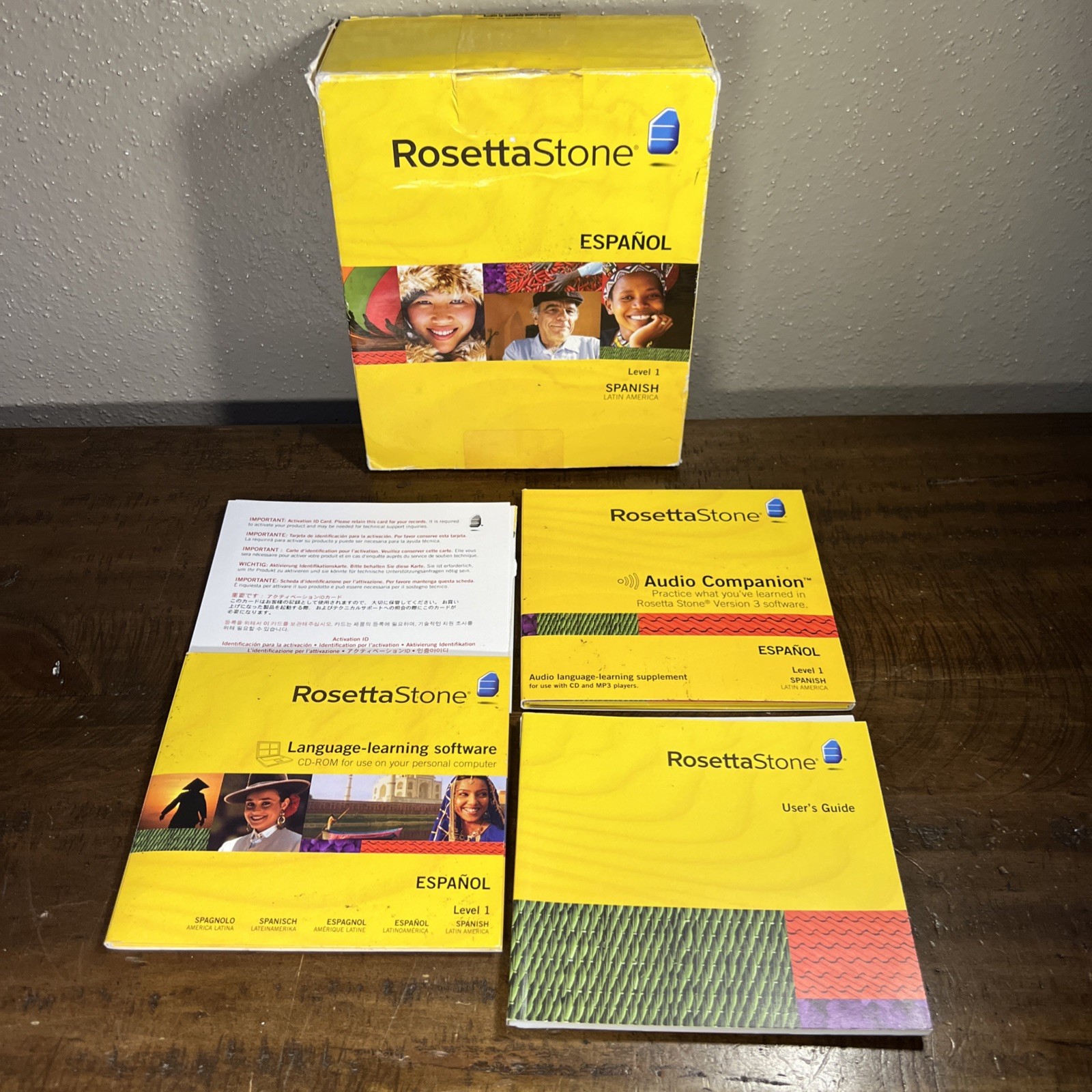 Rosetta Stone Espanol Spanish Latin America Level 1 Set (W/ Activation Key) 2009