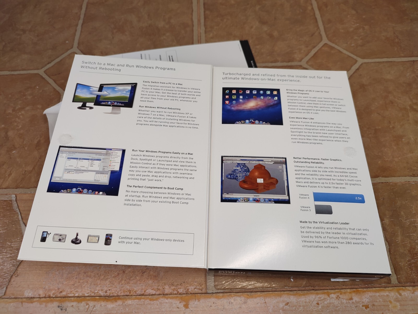 VMware Fusion 4 NIOB (?) Complete Box Set w/ Code Old Version Lion