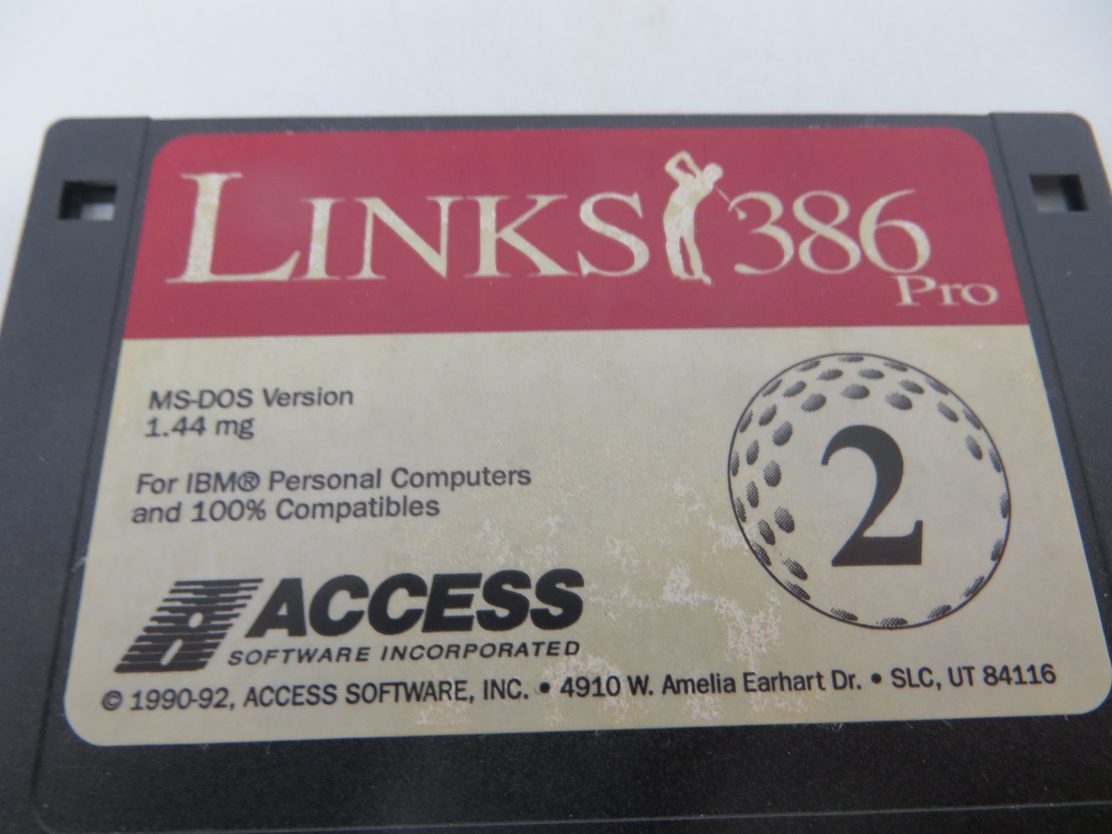 LINKS 386 PRO + Barton Creek Championship Course 3.5″ Floppy Disks computer game