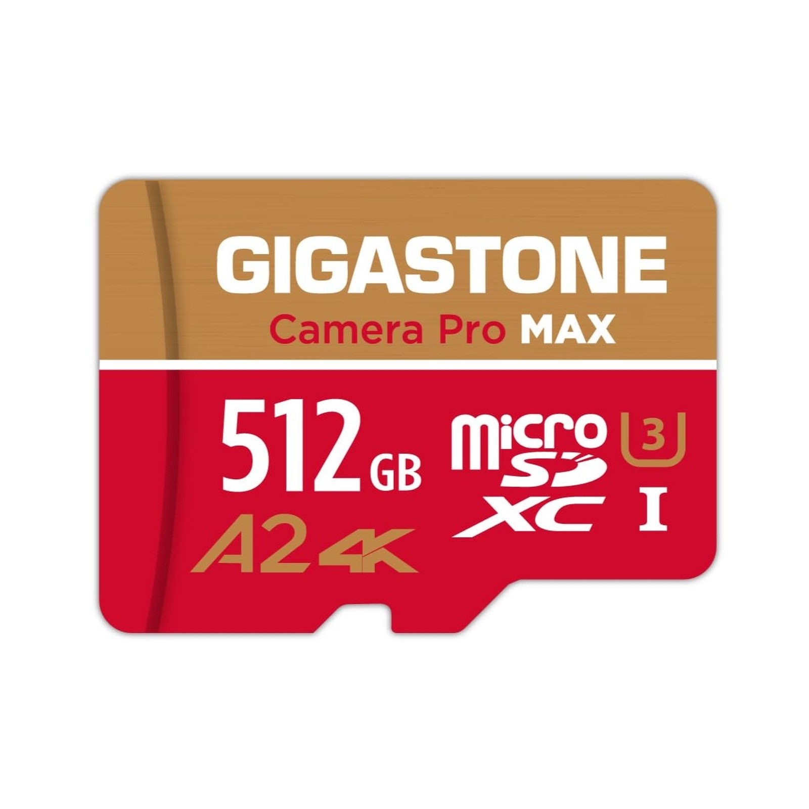 【5-Years Data Recovery】 GIGASTONE 512GB Micro SD Card, 4K Camera P