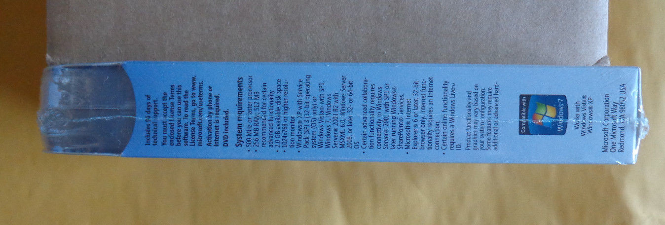 Microsoft Visio Standard 2010 885370147124 (sealed retail box) SKU-D88-04533