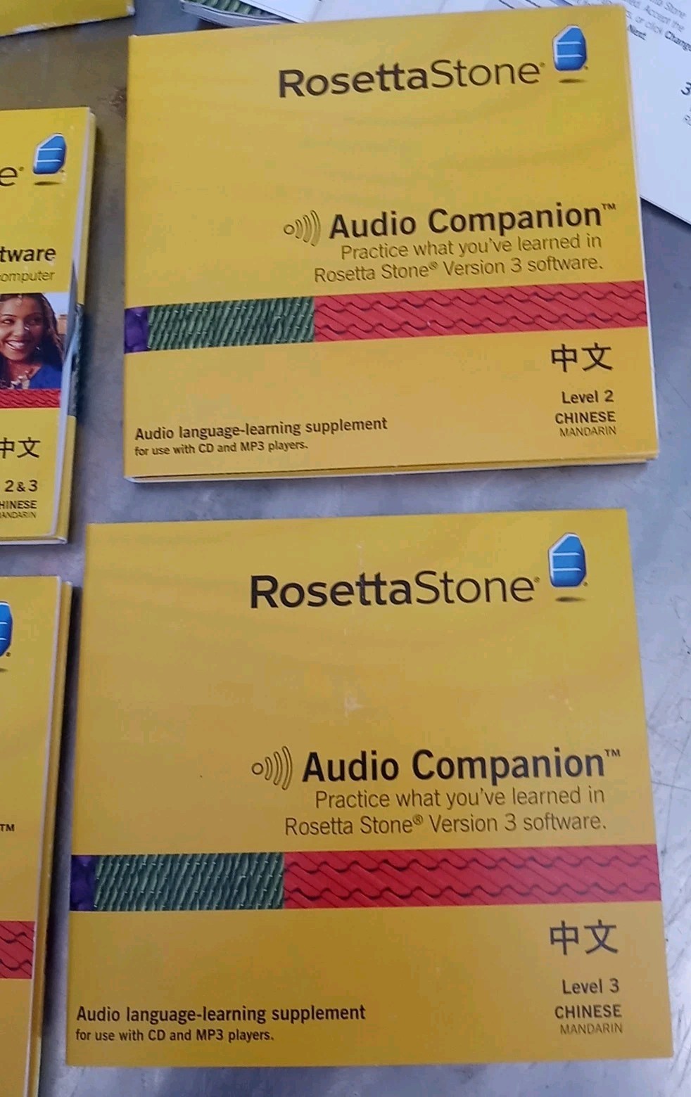 ROSETTA STONE CHINESE MANDARIN LEVELS 1-2-3 Complete in Great Shape!