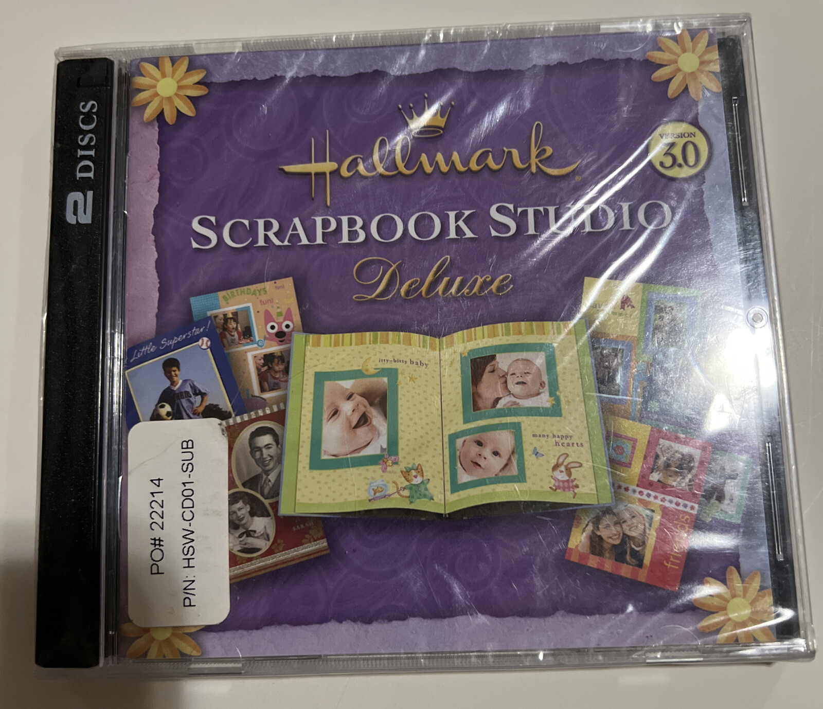Hallmark (2-Disc PC, 2005) Scrapbook Studio Deluxe Version 3.0 Software – SEALED
