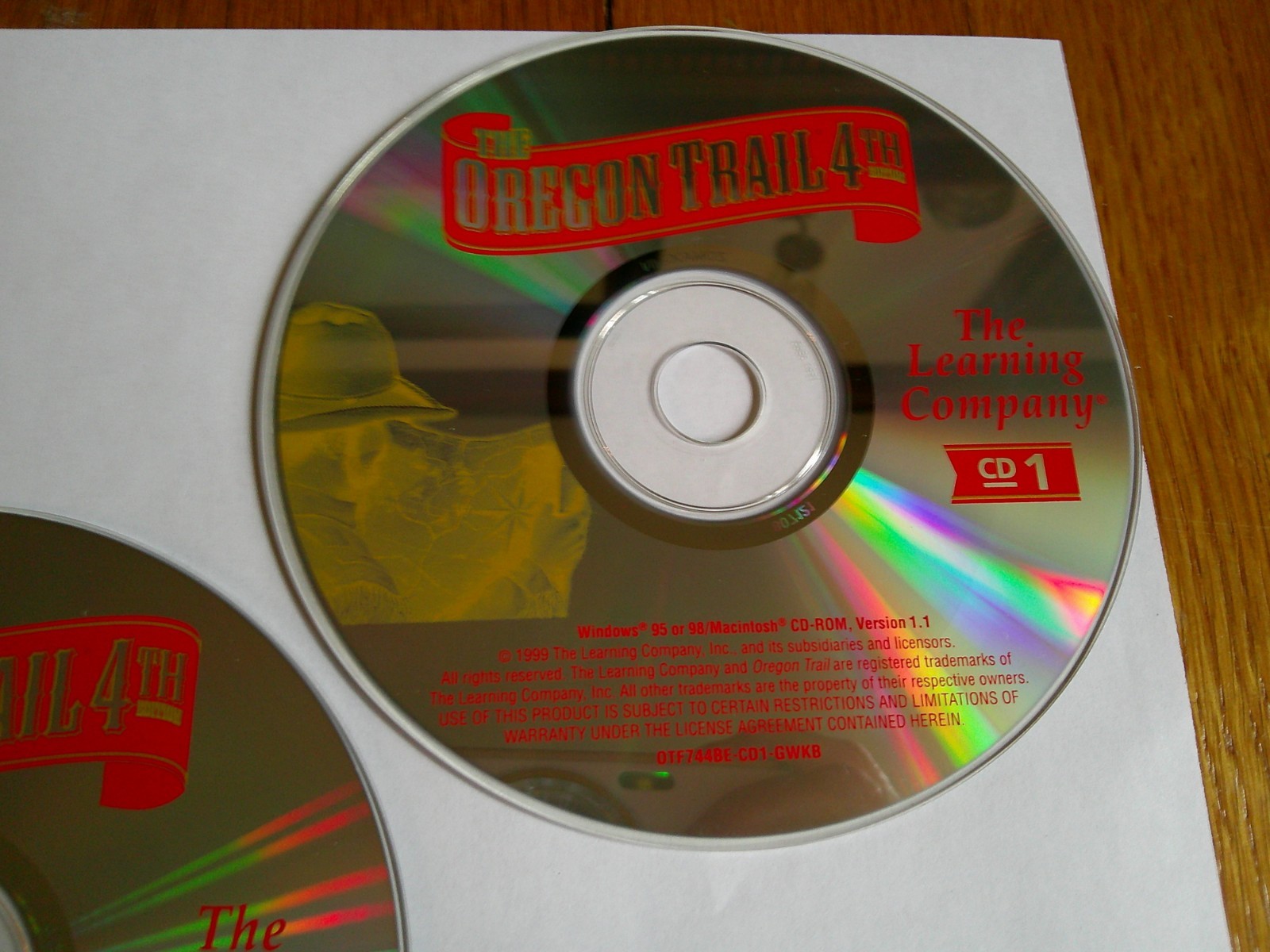 The Oregon Trail 4th Edition The Learning Company for PC – 3 CD ROM set 1999