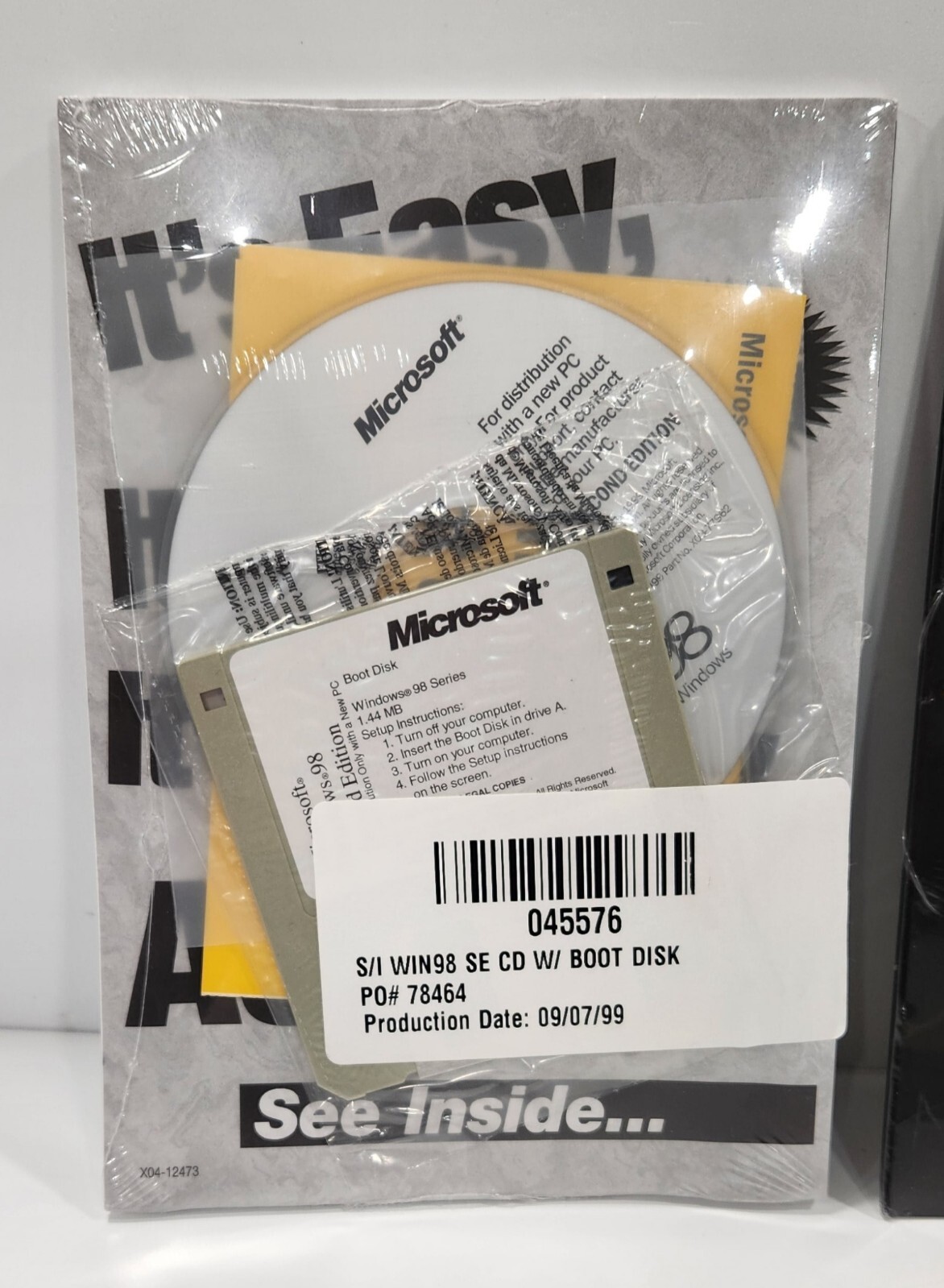 Microsoft Windows 98 Second Edition w/Product Key & Spire I-learn Windows 98 NOS