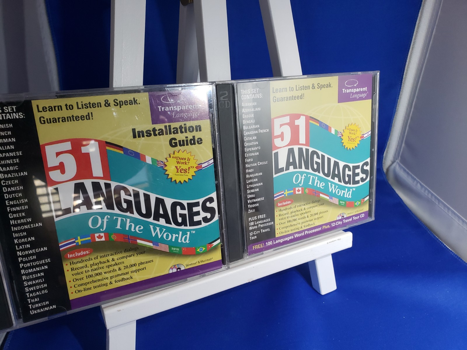 51 Languages of the World Windows or Mac (CD-ROM, 1999, 2 Discs) Never used
