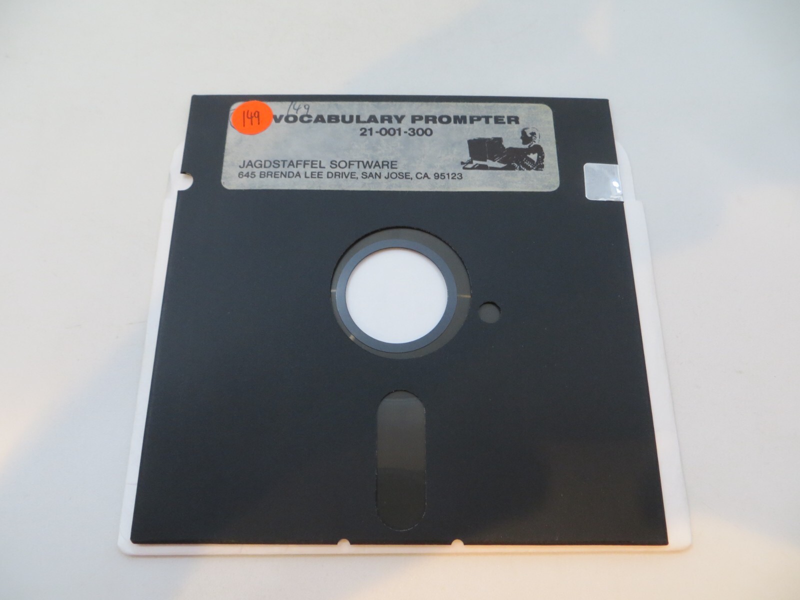 5.25″ Floppy Disk VOCABULARY PROMPTER 21-001-300 vintage computer disc vtg