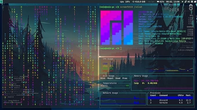 Latest New Release Manjaro Linux Gnome OS Operating System for PC on DVD