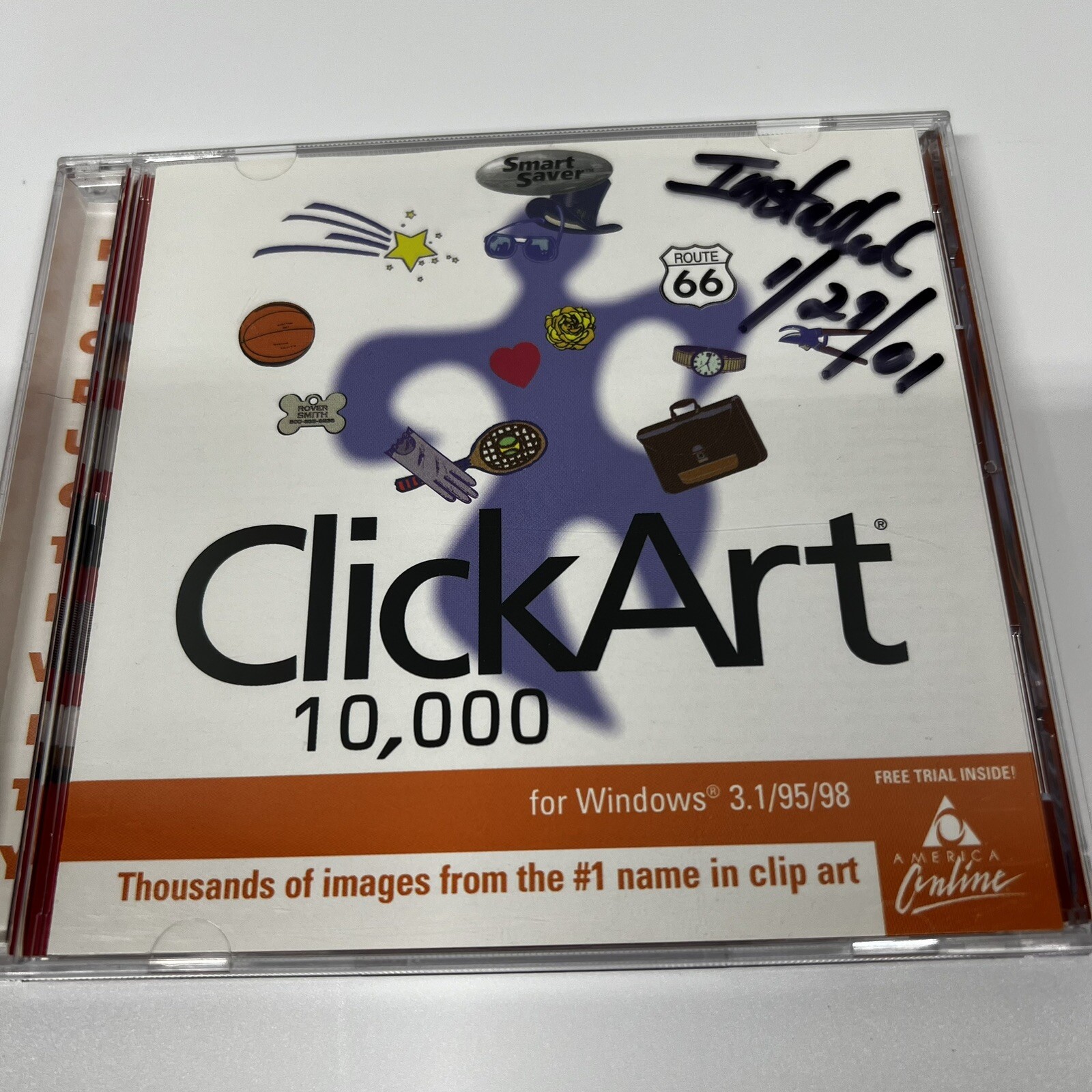 Broderbund ClickArt 10,000 for CDs Windows 3.1/95/98 c1999 Graphic Clip Art