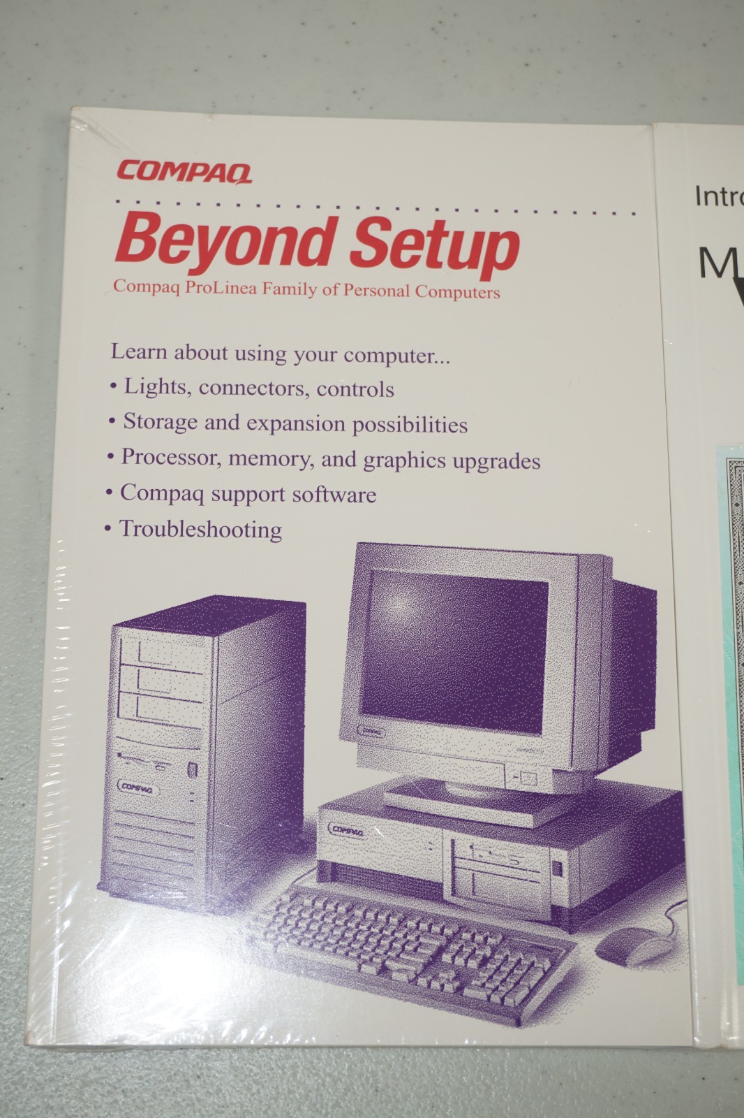 Sealed Compaq OEM Windows 95 & ProLinea PC Manual Quick Setup Book Vintage