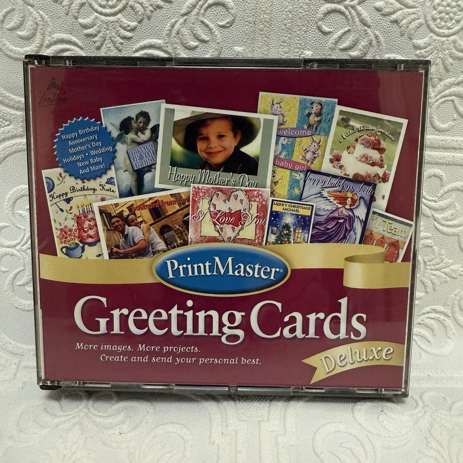 Print Master Greeting Cards Deluxe Win 98 2000 ME XP PC Software