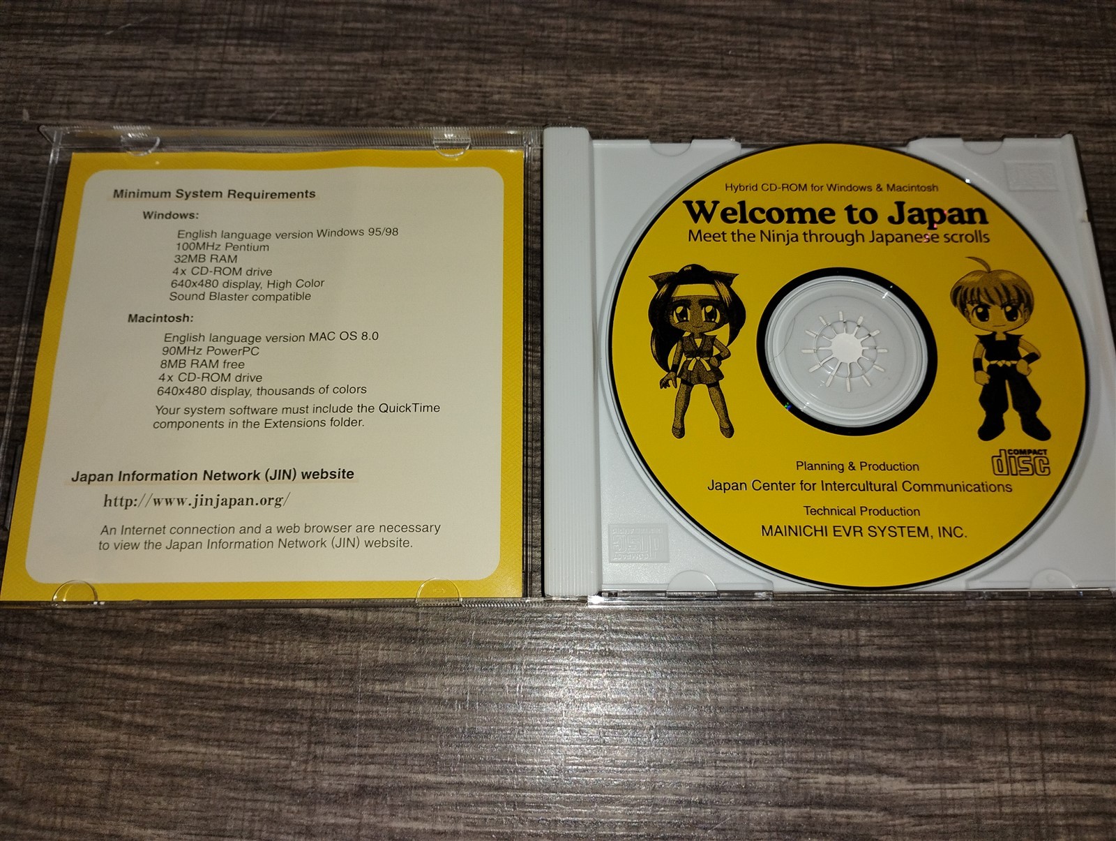 Welcome to Japan Meet the Ninja through Japanese Scrolls PC/Mac CD-ROM Capcom