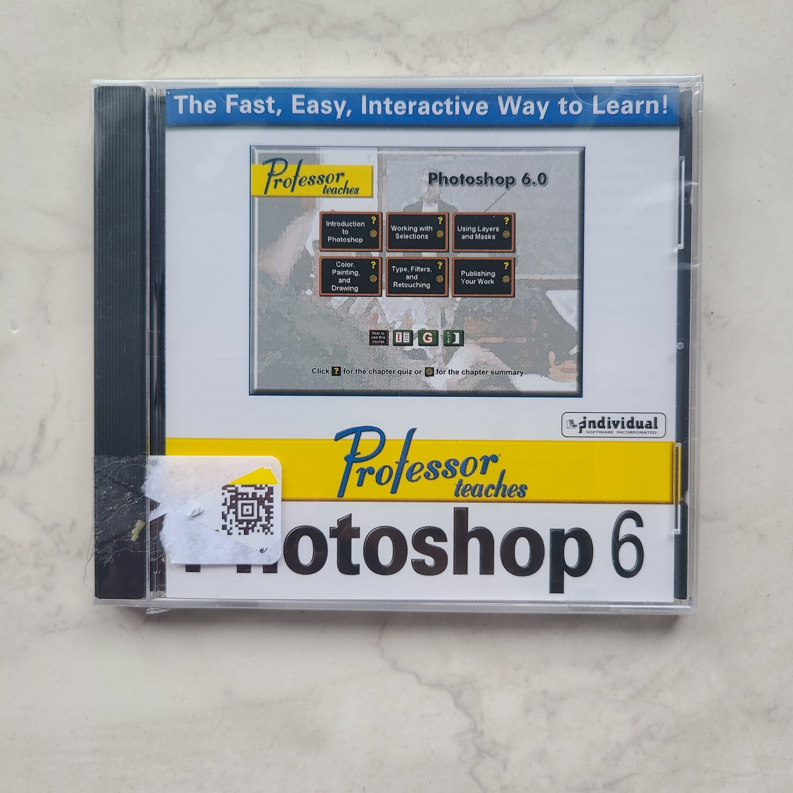 PROFESSOR TEACHES Photoshop 6 BRAND NEW 2001 Computer SOFTWARE Individual CD