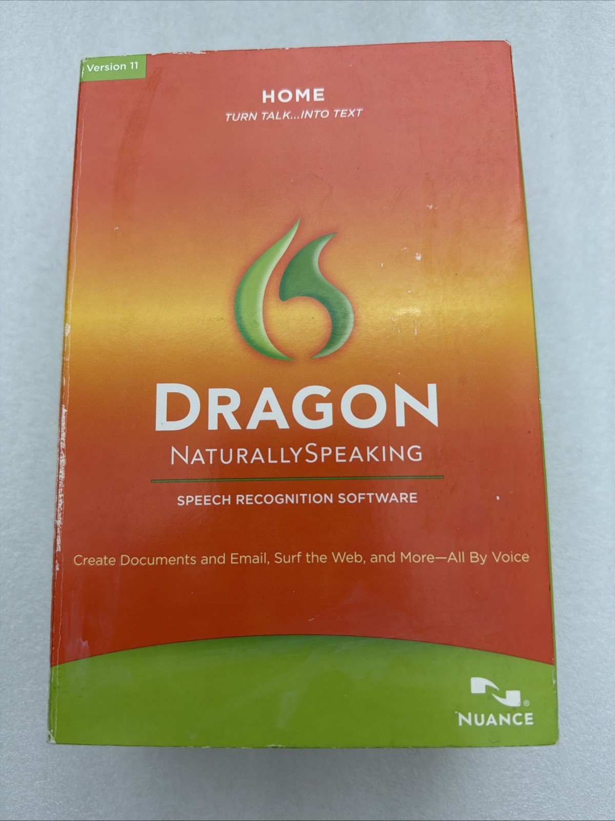 Dragon Naturally Speaking Home Version 11 With Head Set New OPEN BOX