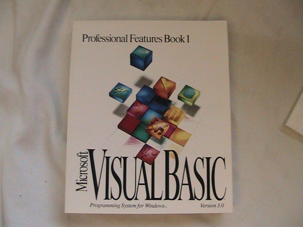 1 USED MICROSOFT VISUAL BASIC PROFESSIONAL EDITION 3.0 WITH MANUALS AND DISCS