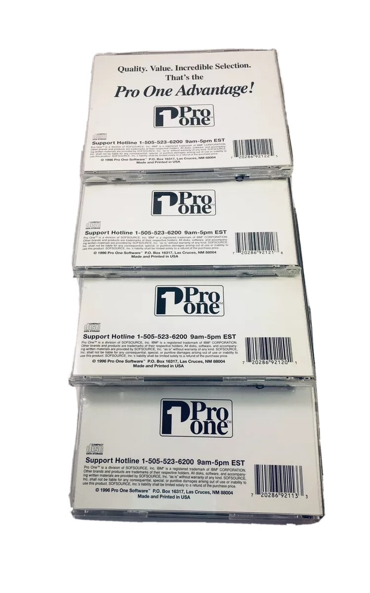Pro One Spanish I, II, III, IV – 1996 Multimedia