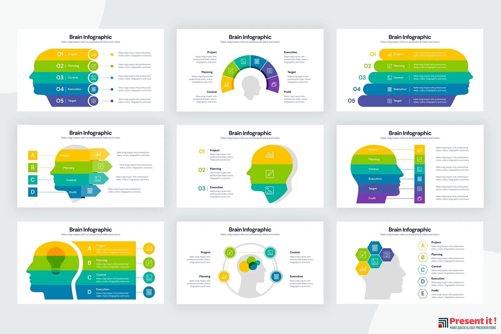 Brain Power Infographic Template