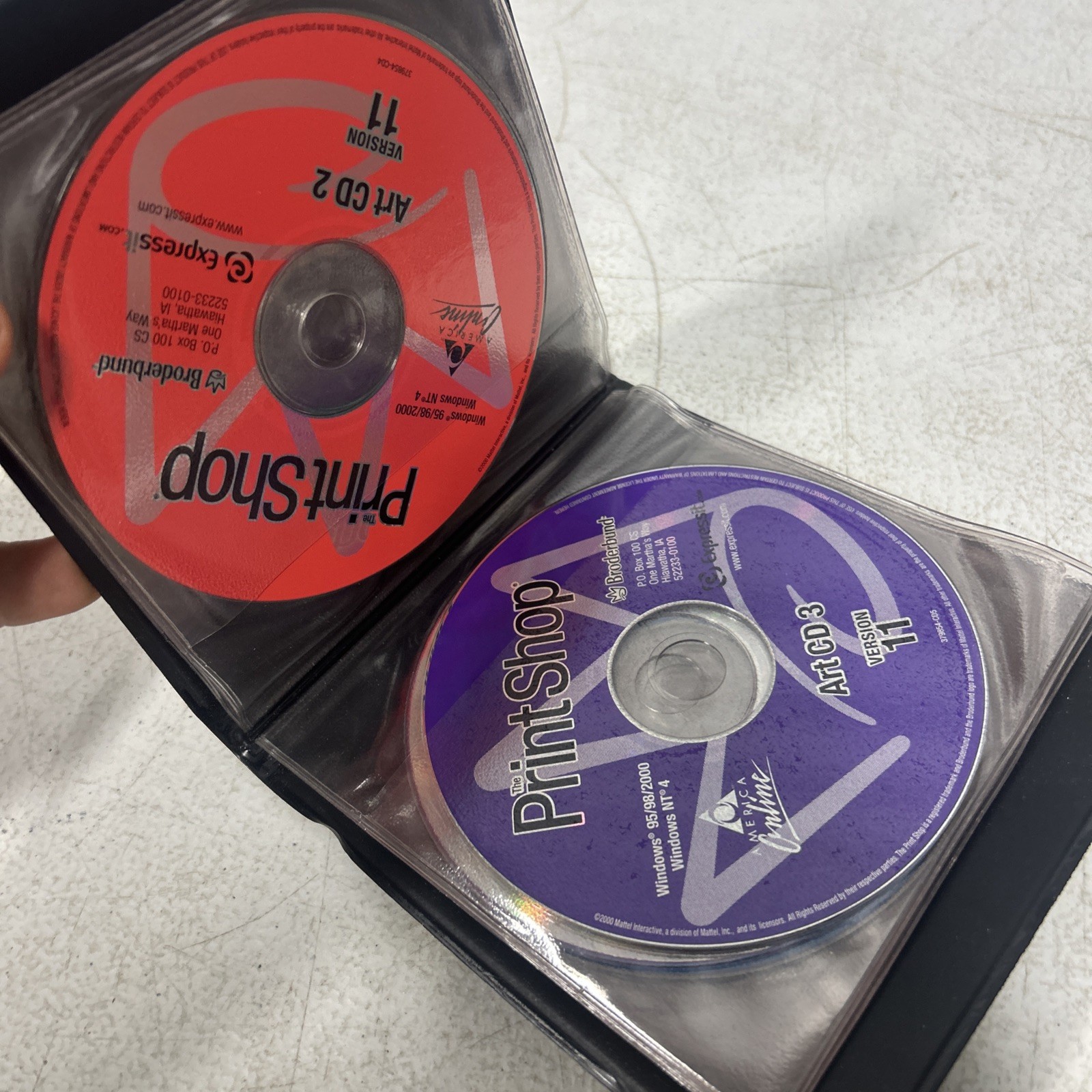 The Print Shop Deluxe 11 for Windows 95 98 2000 NT4 6 CD set Broderbund