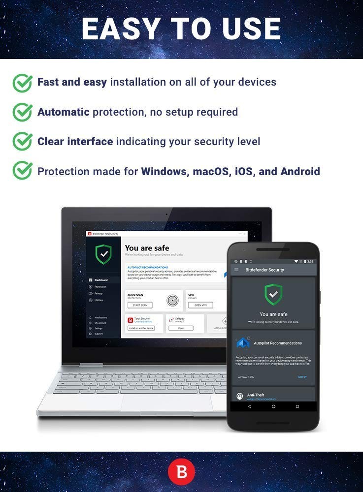Complete Antivirus & Internet Security Suite – 10 Devices, 1 Year Subscription,
